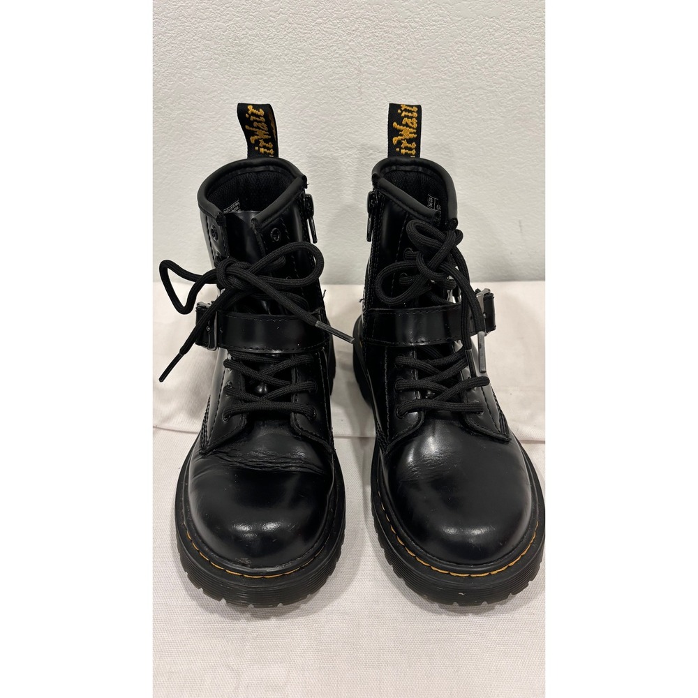 Dr. Martens 1460 Harness J Black Leather Boots Kids Size 1 US‎ 13 UK 32 EU